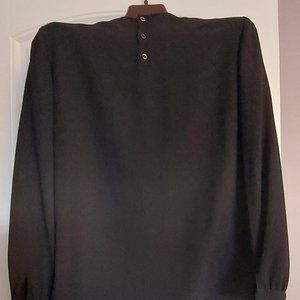 Authentic Vintage Giorgio Armani Le Collezioni Womans Black Blouse size 44/10
